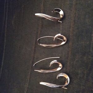 Elegant Silver Hoop Earrings